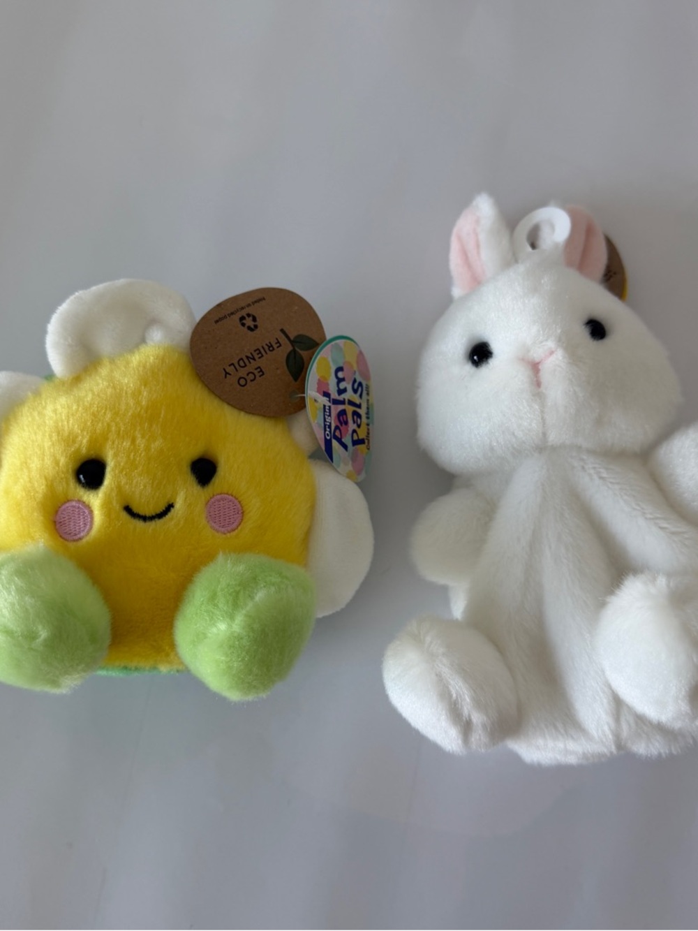 Palm pal plush - set of 2 (daffodil and bunny)